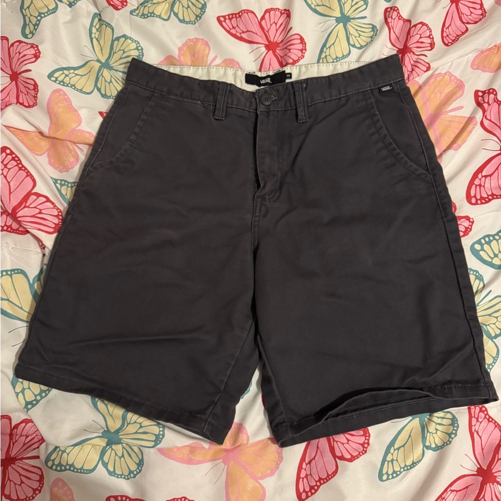 Vans Charcoal Flat Front Shorts